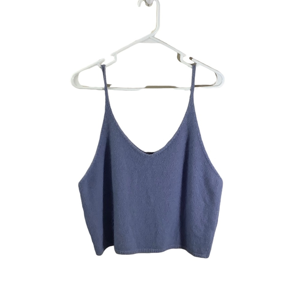 Code x Mode Light Blue Angora Stretch Cami Crop Top